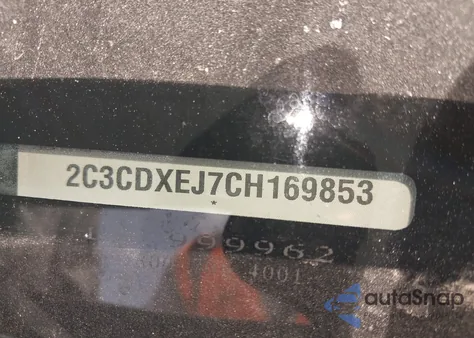 2012 Dodge Charger Srt8 z USA, uszkodzony, nr VIN 2C3CDXEJ7CH169853